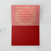 CHRISTMAS FIRE ~ Seizoensgroeten Feestdagen Kaart (Binnen)