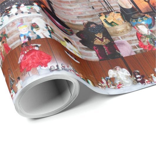CHRISTMAS FIREPLACE CADEAUPAPIER (Rol Hoek)