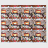 CHRISTMAS FIREPLACE CADEAUPAPIER (Vlak)