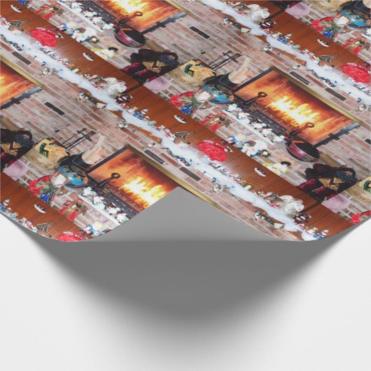 CHRISTMAS FIREPLACE CADEAUPAPIER (Hoek)