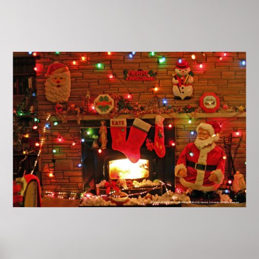 CHRISTMAS FIREPLACE POSTER (Voorkant)