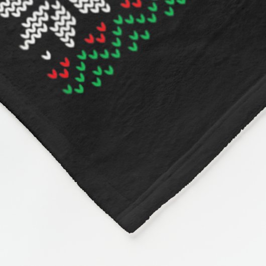 Christmas Fireplace Stockings Funny Ugly Christmas Fleece Deken (Hoek)