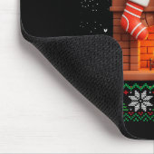 Christmas Fireplace Stockings Funny Ugly Christmas Muismat (Hoek)