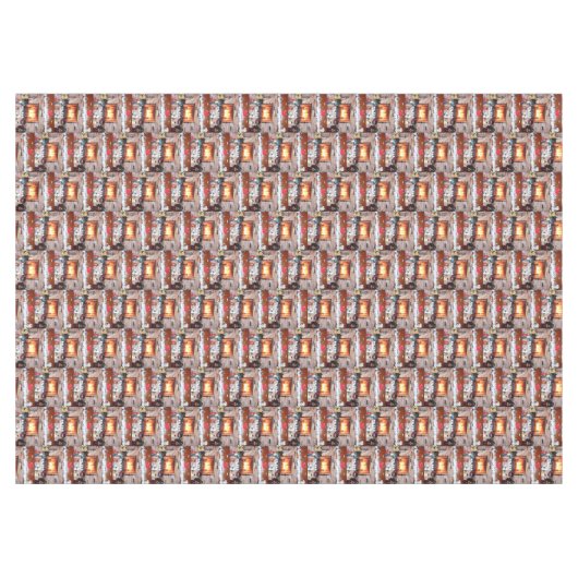 CHRISTMAS FIREPLACE TAFELKLEED (Voorkant (Horizontaal))