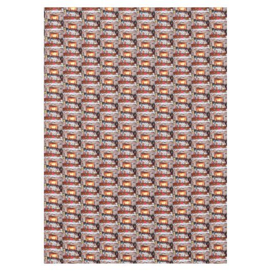 CHRISTMAS FIREPLACE TAFELKLEED (Voorkant)