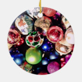 CHRISTMAS FIREPLACE-versiering Keramisch Ornament (Achterkant)