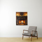 Christmas Fireplace Wandkleed (In situ)