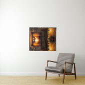 Christmas Fireplace Wandkleed (In Situ (horizontaal))