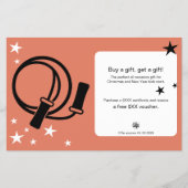 Christmas Fitness Cadeaubon Promotie Flyer (Voorkant)
