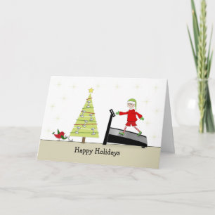 Christmas Fitness Wenskaart Prettige feestdagen Kaart