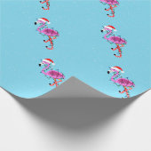 Christmas Flamingo Cadeaupapier (Hoek)