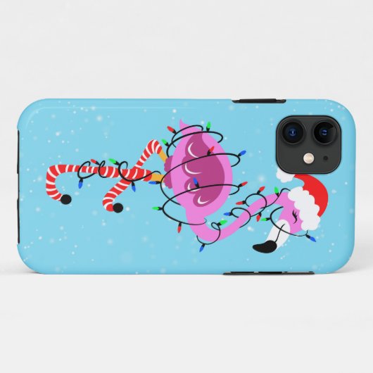 Christmas Flamingo Case-Mate iPhone Case (Achterkant (horizontaal))