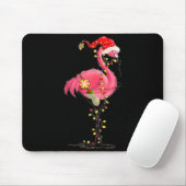 Christmas Flamingo In Martini Gl For Trocal Holida Muismat (Met muis)