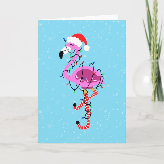 Christmas Flamingo Kaart (Voorkant)