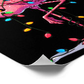 Christmas Flamingo Lover Santa Xmas Women Men Kids Poster (Hoek)