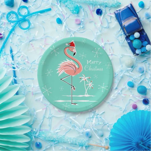 Christmas Flamingo Merry Christmas papier bord (Feest)