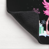 Christmas Flamingo Pajama Matching Santa Hat Xmas Muismat (Hoek)