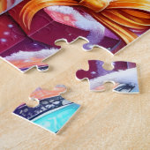 Christmas Flamingo Puzzle Legpuzzel (Zijkant)