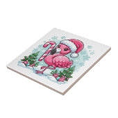 Christmas Flamingo Sublimation Clipart Tegeltje (Zijkant)