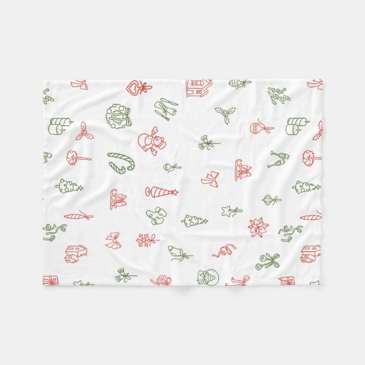 Christmas Fleece Blanket – Cozy Holiday Throw (Voorkant (Horizontaal))