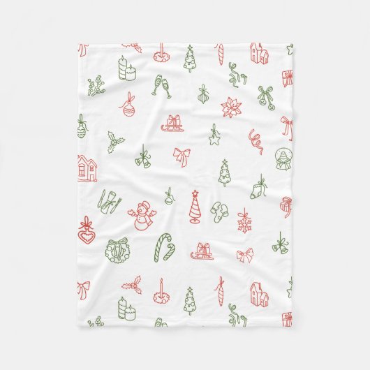 Christmas Fleece Blanket – Cozy Holiday Throw Deken (Voorkant)