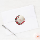 Christmas Floral Candy Canes Holiday Sticker (Envelop)