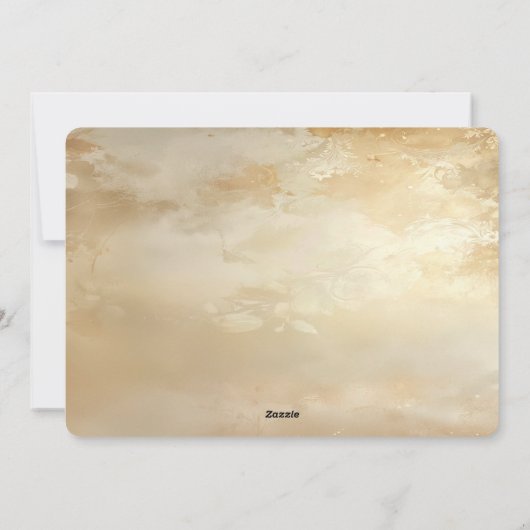 Christmas Floral Holiday Card Feestdagenkaart (Achterkant)