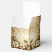 Christmas Floral Holiday Favor Box Bedankdoosjes (Geopend)