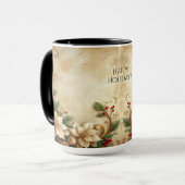 Christmas Floral Holiday Mug Mok (Voorkant links)