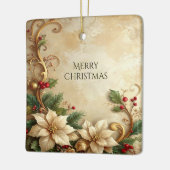 Christmas Floral Holiday Ornament (Links)