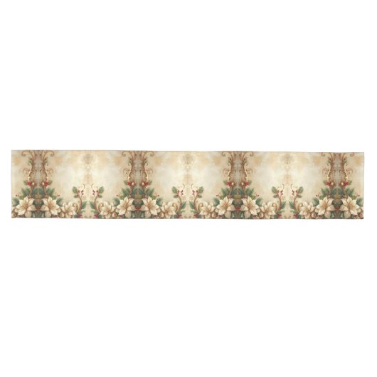 Christmas Floral Holiday Table Runner Medium Tafelloper (Horizontaal)