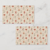 Christmas Floral Ornaments Visitekaartje (Voorkant / Achterkant)