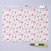 Christmas Floral Pink Ice Skates Tissuepapier (Craft)