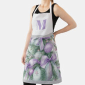 Christmas Floral Purple and Green Schort (Insitu)