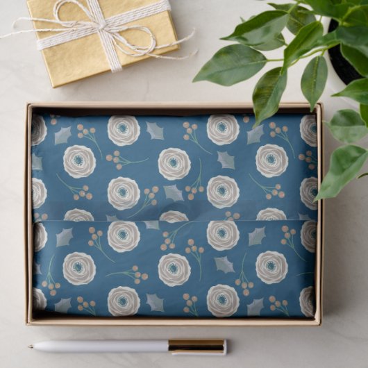 Christmas Flower gift wrap Tissuepapier (Geschenk)