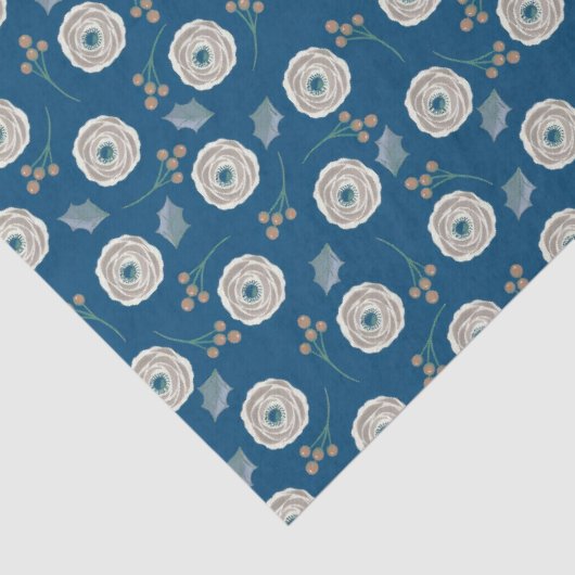 Christmas Flower gift wrap Tissuepapier (Detail)