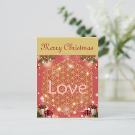 Christmas flower of life gift love  feestdagenkaart