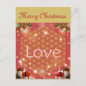 Christmas flower of life gift love  feestdagenkaart (Voorkant)