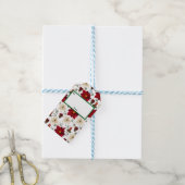 Christmas flowers cadeaulabel (Met Touw)