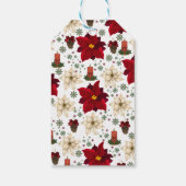 Christmas flowers cadeaulabel (Achterkant)