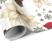 Christmas flowers cadeaupapier (Rol Hoek)