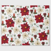 Christmas flowers cadeaupapier (Vlak)