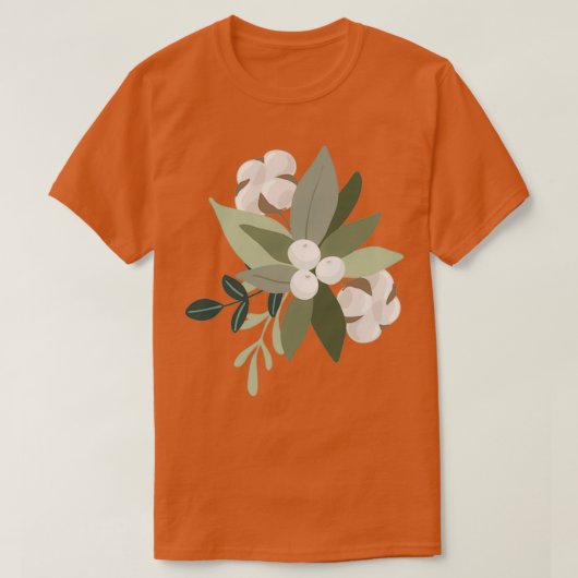 Christmas flowers  t-shirt (Design voorkant)