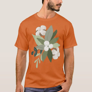 Christmas flowers t-shirt