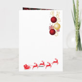Christmas Folded Greeting Card Kaart (Achterkant)