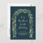 Christmas Foliage Arch Bewegende aankondiging Briefkaart (Voorkant / Achterkant)