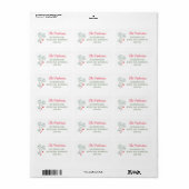 Christmas Foliage Holiday Adres Label (Full Sheet)