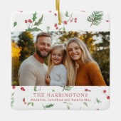 Christmas Foliage Photo Keramisch Ornament (Voorkant)