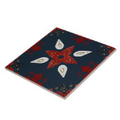 Christmas Folk Nordic Art Tegeltje (Zijkant)