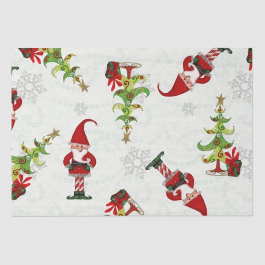 Christmas Folk Whimsey 15 inch & alleen lager Tissuepapier (Voorkant)